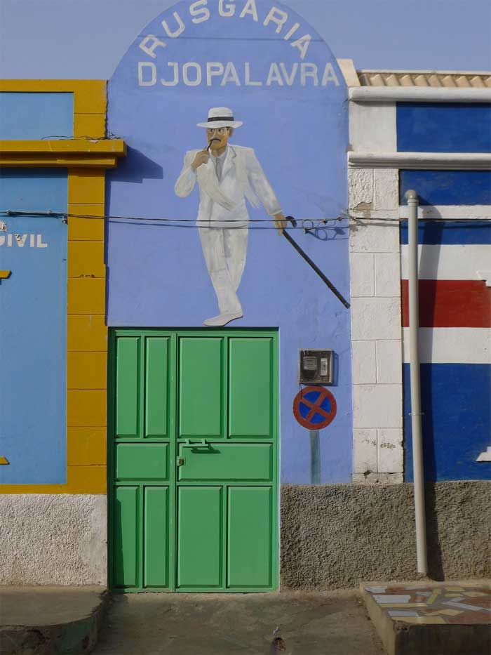 Wandmalerei in Espargos, Sal